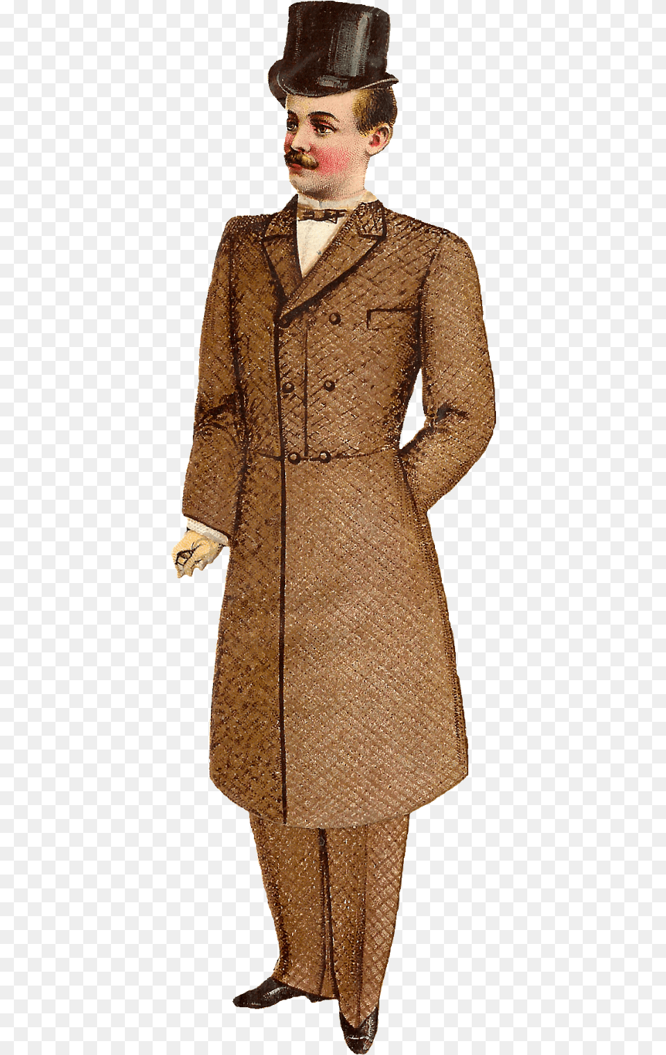 Victorian Gentleman Clip Art Transparent Backgrounds, Clothing, Coat, Overcoat, Adult Png Image