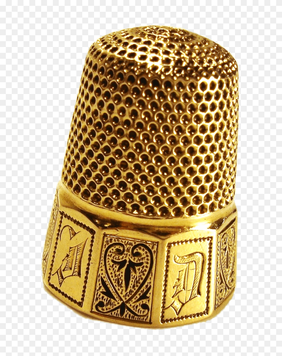 Victorian Gold And Enamel Thimble, Electrical Device, Microphone Free Png Download