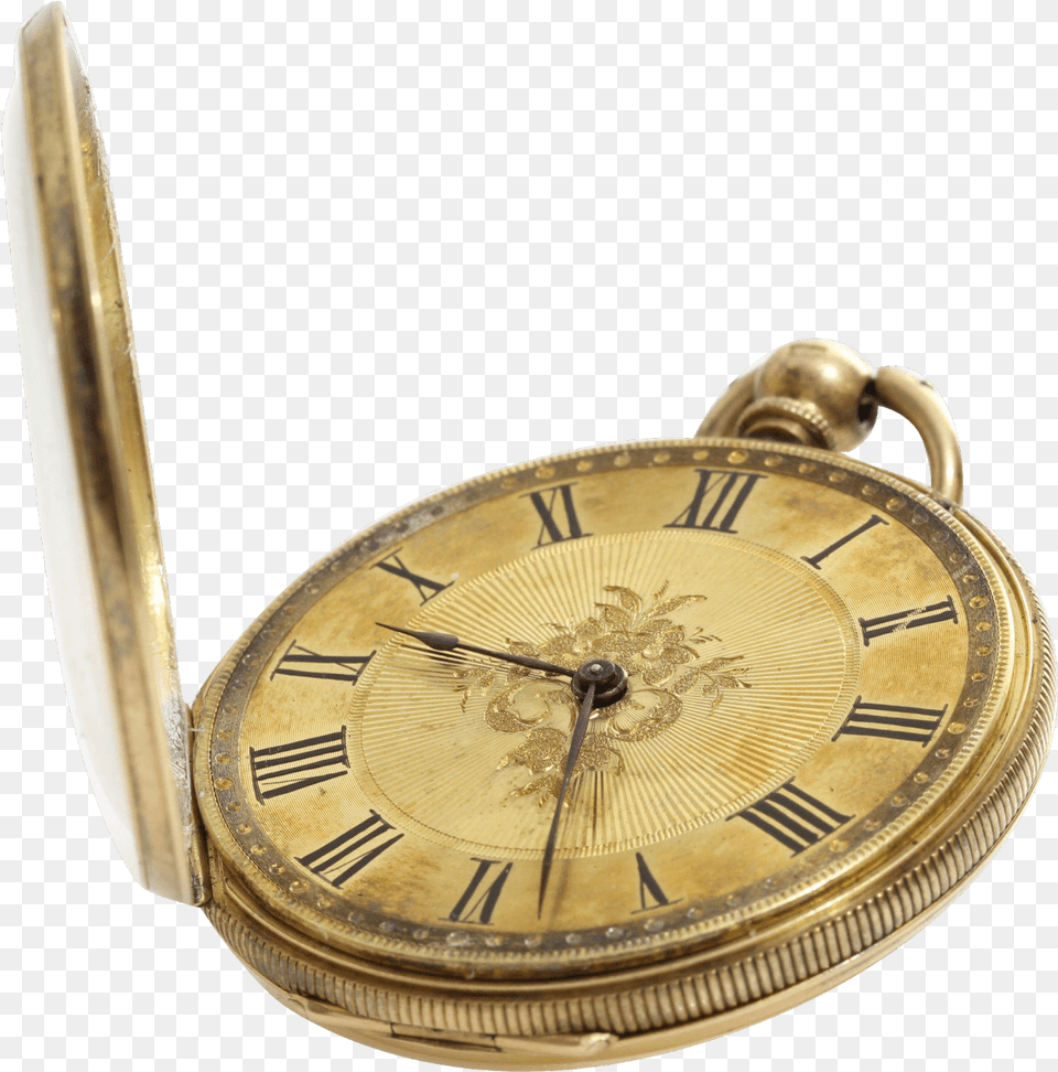 Victorian Gold Open Pocket Watch Old Pocket Watch Gold, Wristwatch, Arm, Body Part, Person Free Transparent Png