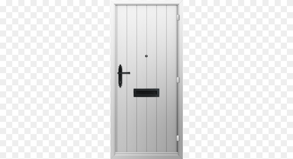 Victorian Heritage Grp Doors Coventry Warwickshire White Door With Black Handles, Mailbox Free Png