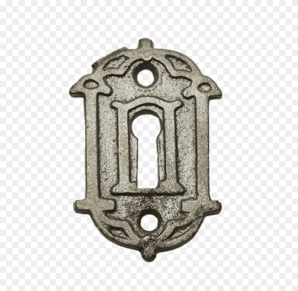 Victorian Keyhole Cover Plate, Bronze Png
