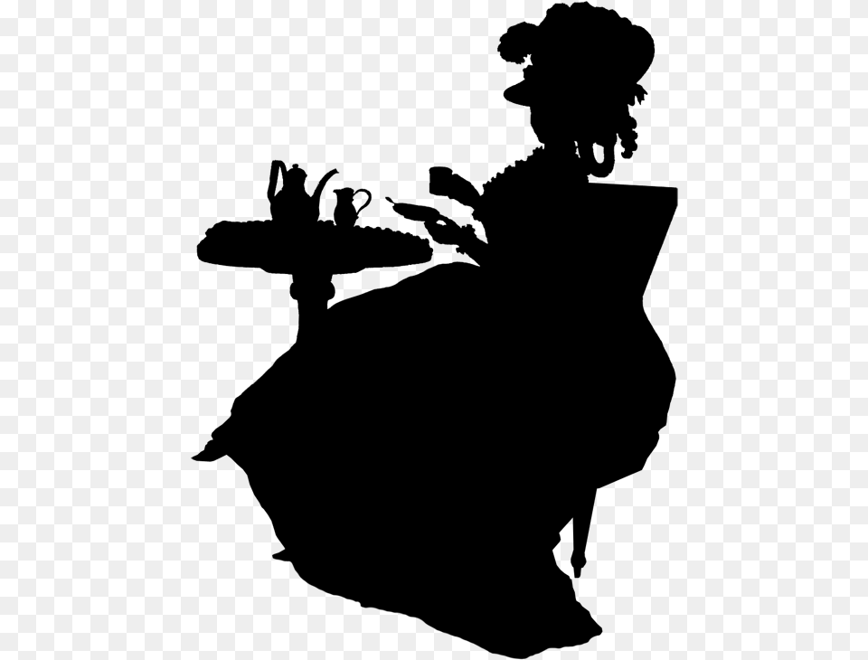 Victorian Lady Fashion, Gray Free Transparent Png