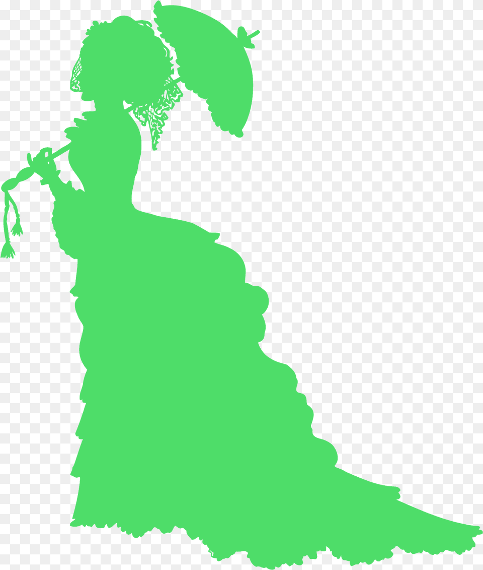 Victorian Lady Silhouette, Clothing, Dress, Formal Wear, Fashion Free Png