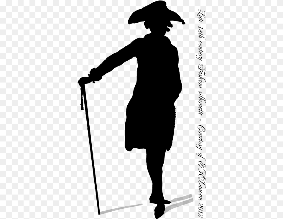 Victorian Men Baroque Versailles Muse Clip Art 18th Century French Silhouette, Gray Free Png Download