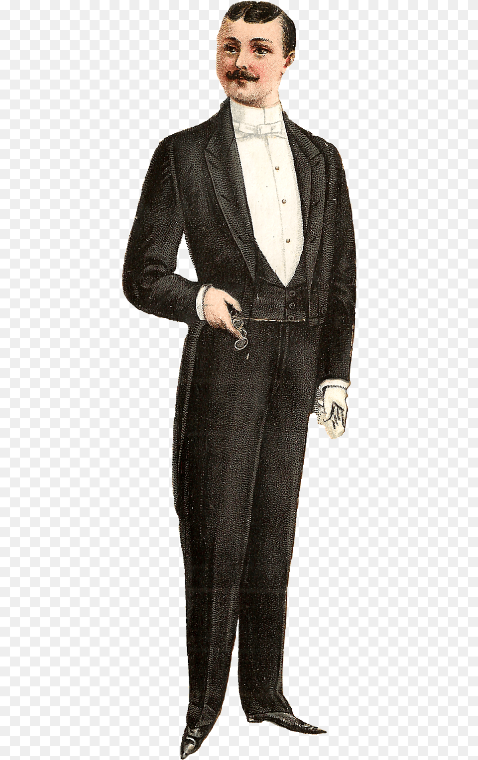 Victorian Men Fashion Illustration, Tuxedo, Suit, Clothing, Formal Wear Png