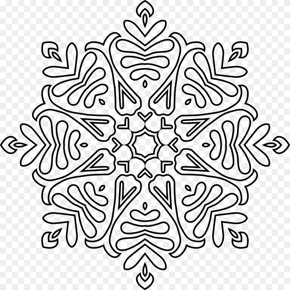 Victorian Ornament Expanded 4 Clip Arts Mandala Fleur Coloriage Mandala, Gray Free Transparent Png