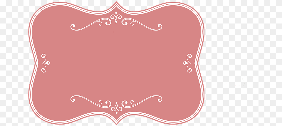 Victorian Pink Frame Stickpng Png