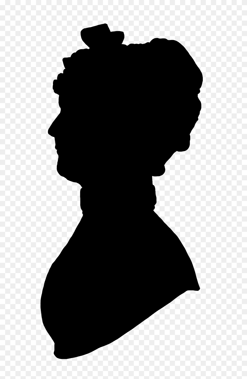 Victorian Silhouette Clipart, City, Text Png