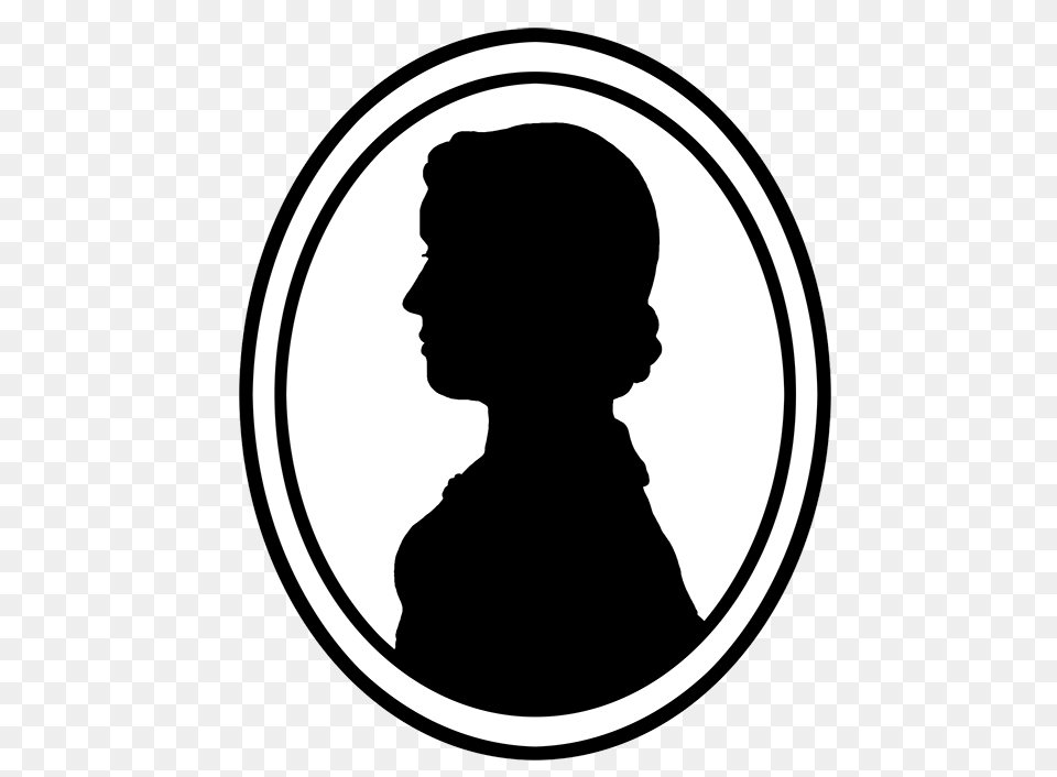 Victorian Silhouette Clipart, Person, Face, Head Png