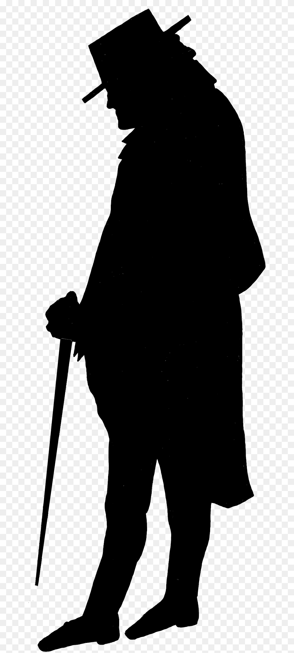 Victorian Silhouette Clipart Victorian Man Silhouette, Person Free Png