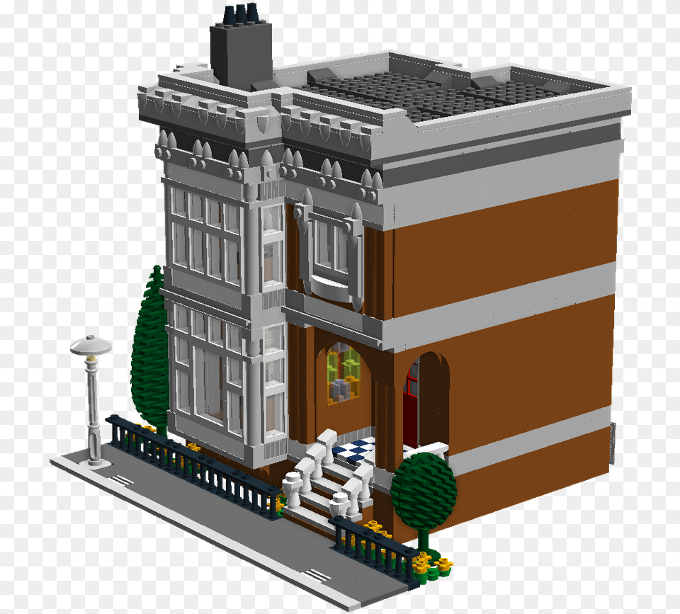 Victorian Town House Modular Lego, City, Cad Diagram, Diagram, Road Free Png