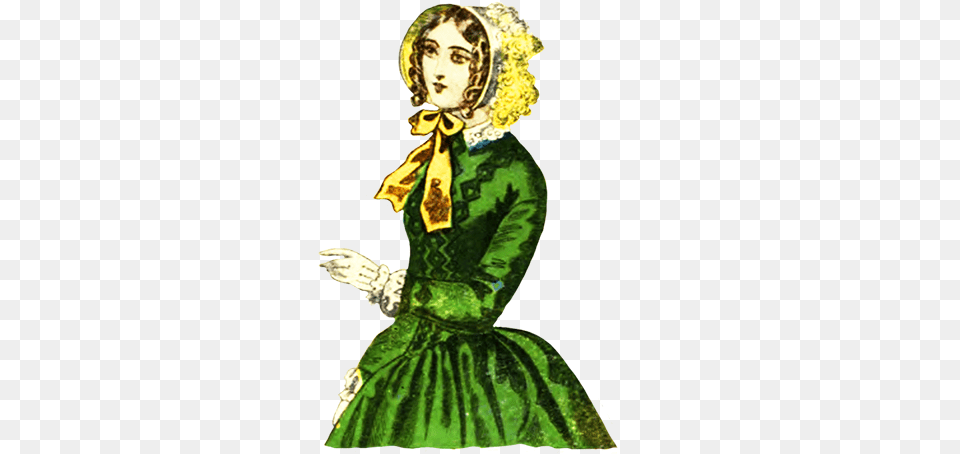 Victorian Woman With Bonnet 1838 Victorian Hat Clipart Victorian Woman On, Clothing, Adult, Wedding, Person Png