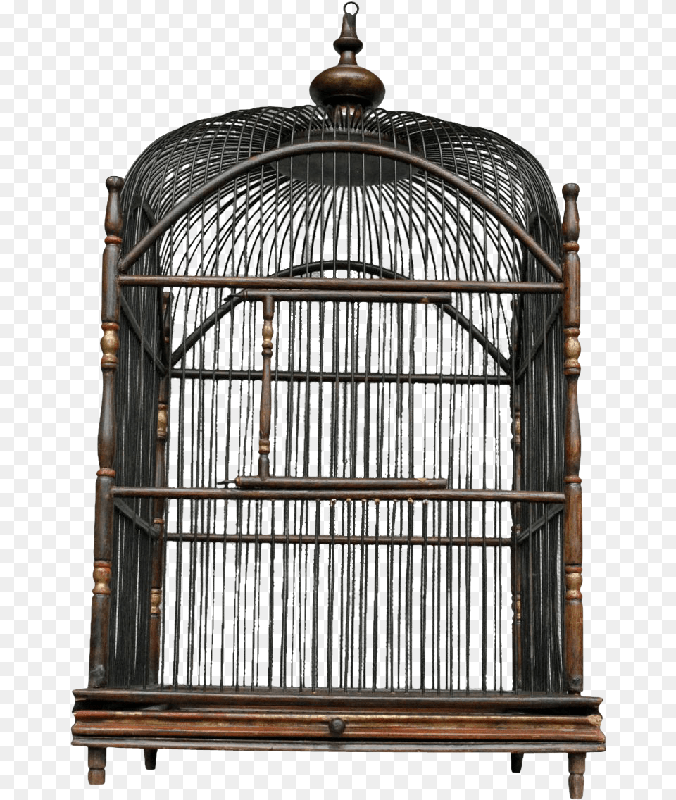 Victorian Wooden Bird Cages Antique Bird Cage, Gate Free Png