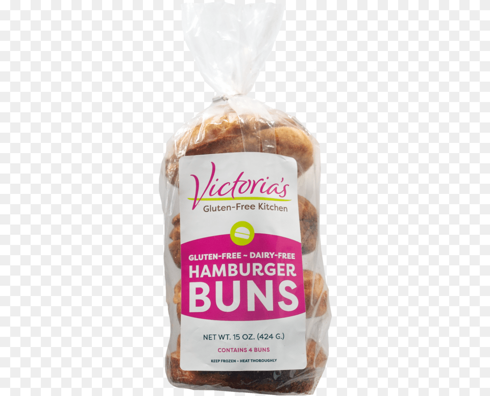 Victorias Gluten Free Hamburger Buns Packaged Whole Wheat Bread, Food, Bag Png
