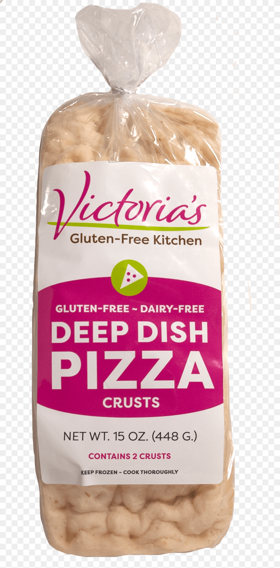 Victorias Gluten Naked Deep Dish Pizza Crust 2 Whole Wheat Bread, Bag, Food, Ketchup, Produce Free Png
