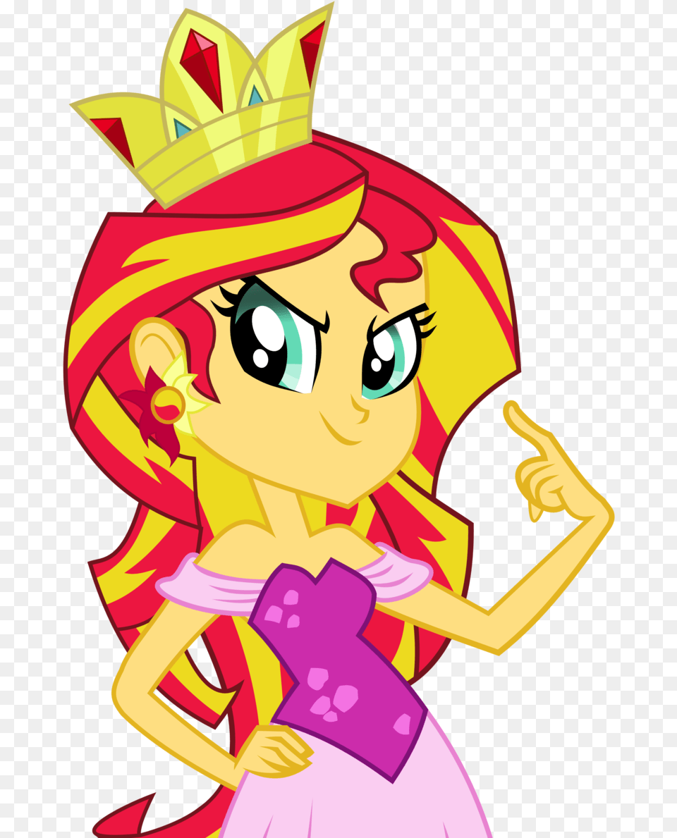 Victoriathekitty Crown Equestria Girls Meme Prom My Little Pony Sunset Shimmer Princess Equestria Girls, Book, Comics, Publication, Baby Free Png Download