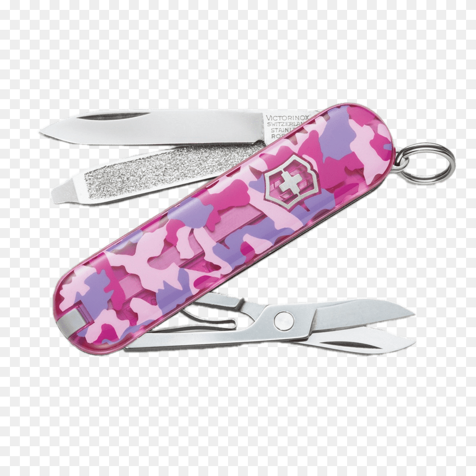 Victorinox Pink Swiss Army Knife, Scissors, Blade, Weapon Free Transparent Png