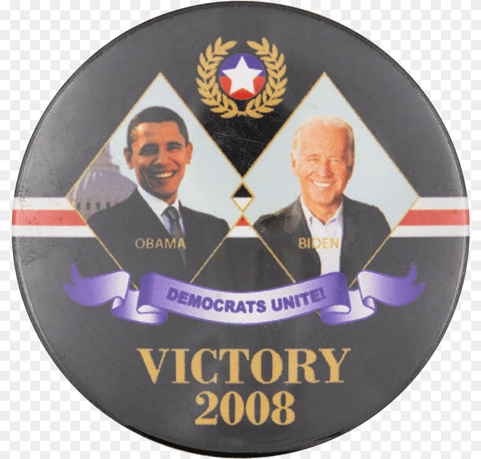 Victory 2008 Political Button Museum Barack Obama, Logo, Badge, Symbol, Wedding Png