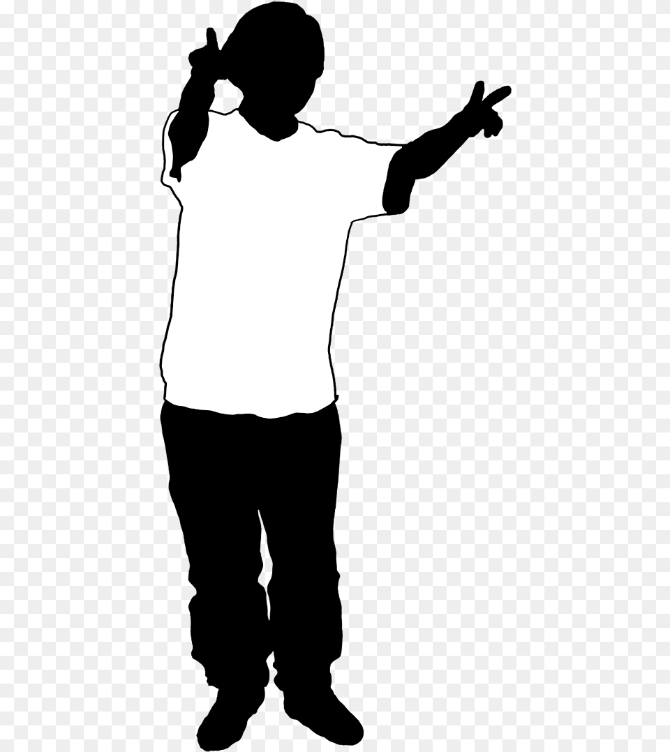 Victory Child Black White Standing, Clothing, T-shirt, Silhouette, Wedding Free Png Download