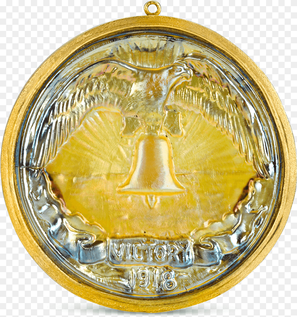 Victory Favrile Glass Medallion By Louis Comfort Tiffany Gold Medal, Coin, Money Free Transparent Png