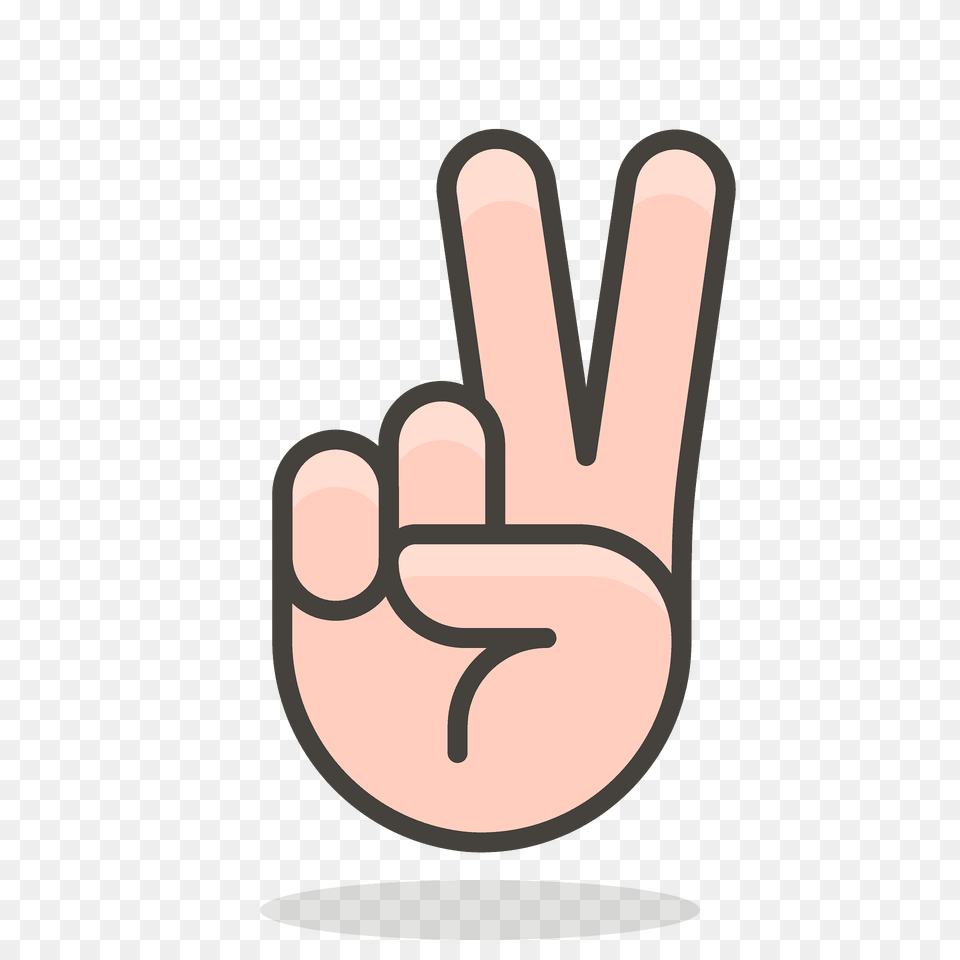 Victory Hand Emoji Clipart, Body Part, Finger, Person, Ammunition Png
