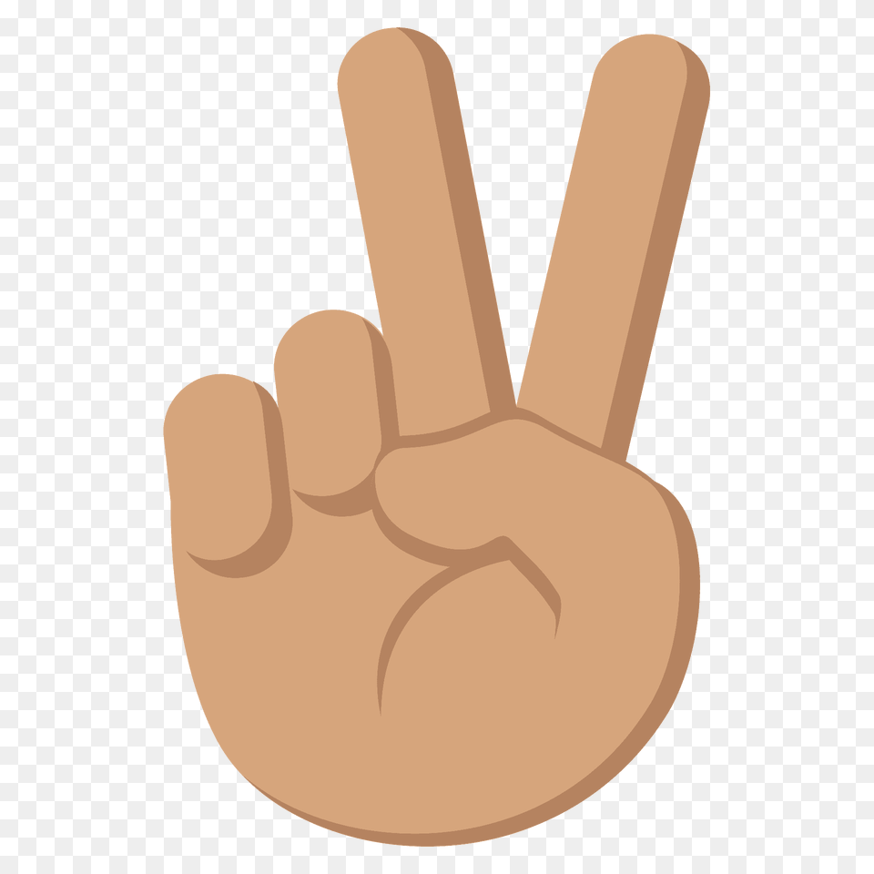 Victory Hand Emoji Clipart, Body Part, Finger, Person Free Png