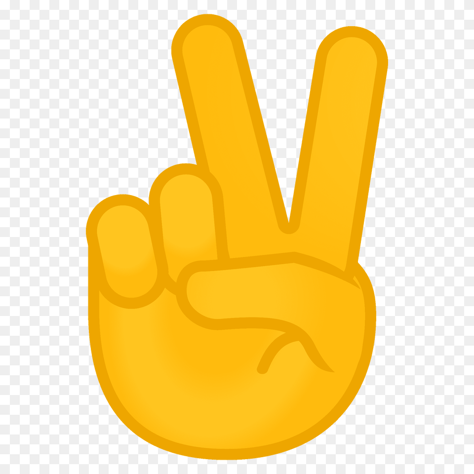 Victory Hand Emoji Clipart, Clothing, Glove, Body Part, Person Free Transparent Png