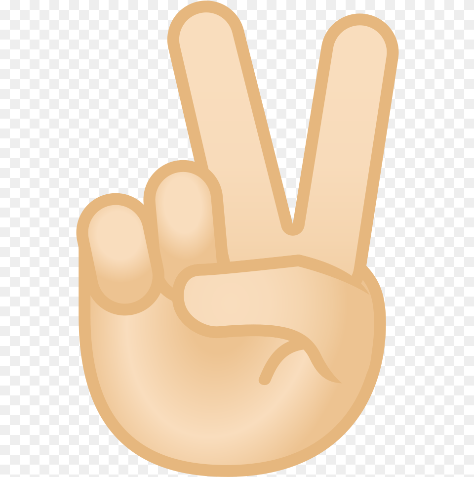 Victory Hand Light Skin Tone Icon Noto Emoji People Emoji Meaning, Body Part, Finger, Person, Clothing Png
