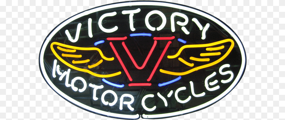 Victory Motorcycles Neon Sign Victory Motorcycle, Light Free Png