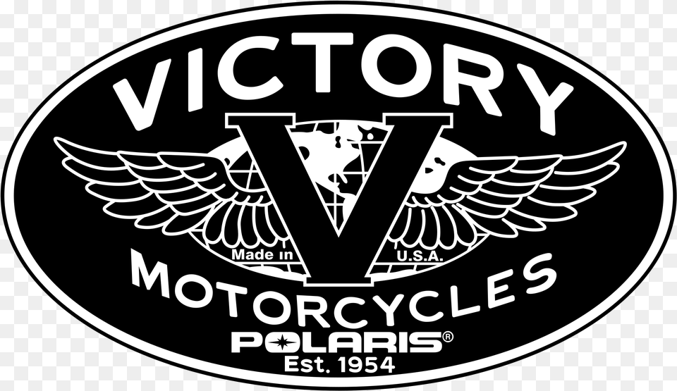 Victory Motorcycles Polaris Logo Victory Motorcycles, Emblem, Symbol, Disk Png Image