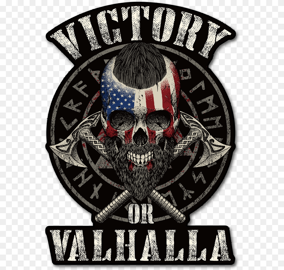 Victory Or Valhalla, Logo, Emblem, Symbol, Adult Free Png