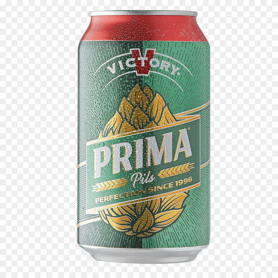 Victory Prima Pils Can Beer Hawk, Alcohol, Beverage, Lager, Tin Free Transparent Png