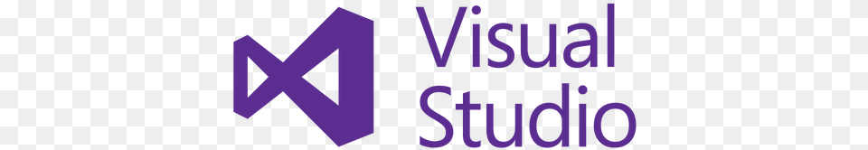 Victory Sign Visual Studio, Logo, Text, Purple Free Transparent Png