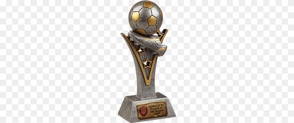 Victory Star Football Trophy Trophy, Ball, Soccer, Soccer Ball, Sport Png Image