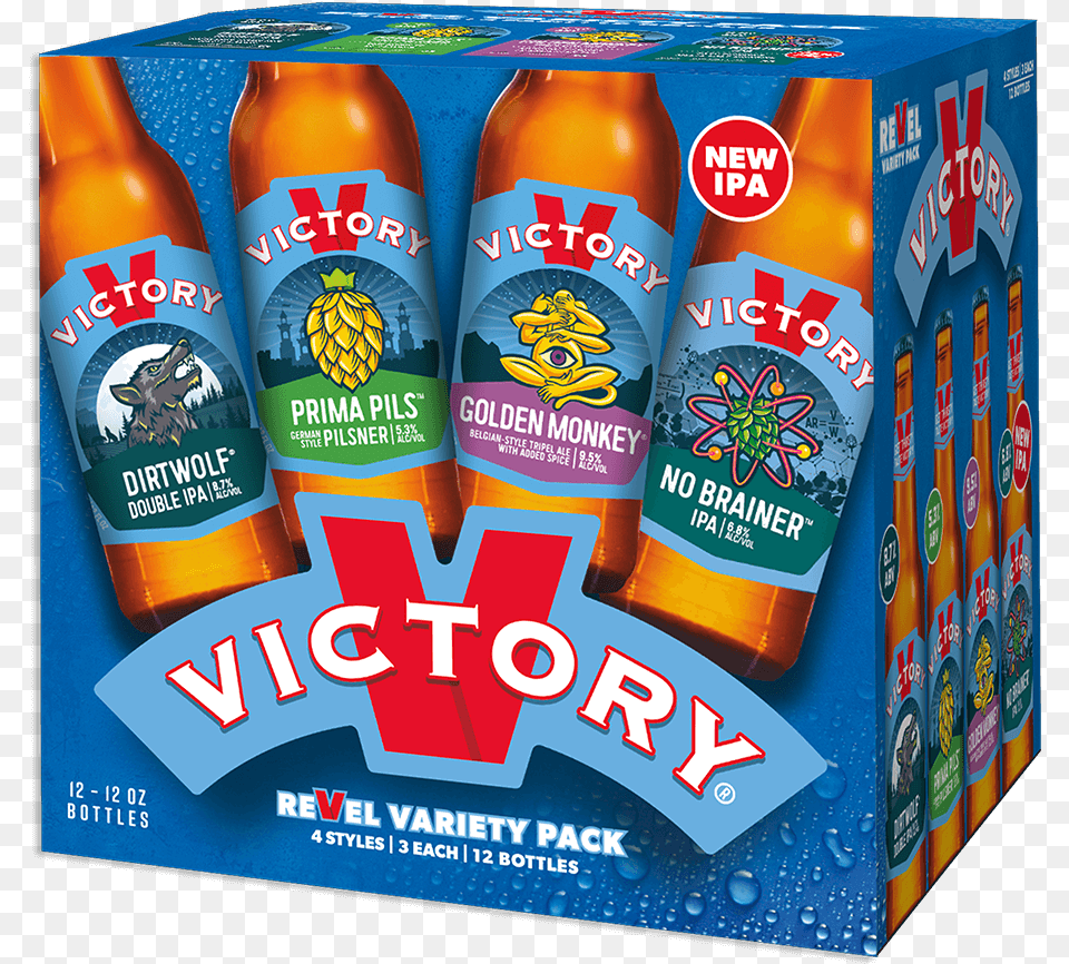Victorys Variety 12 Pack Box, Alcohol, Beer, Beer Bottle, Beverage Free Transparent Png