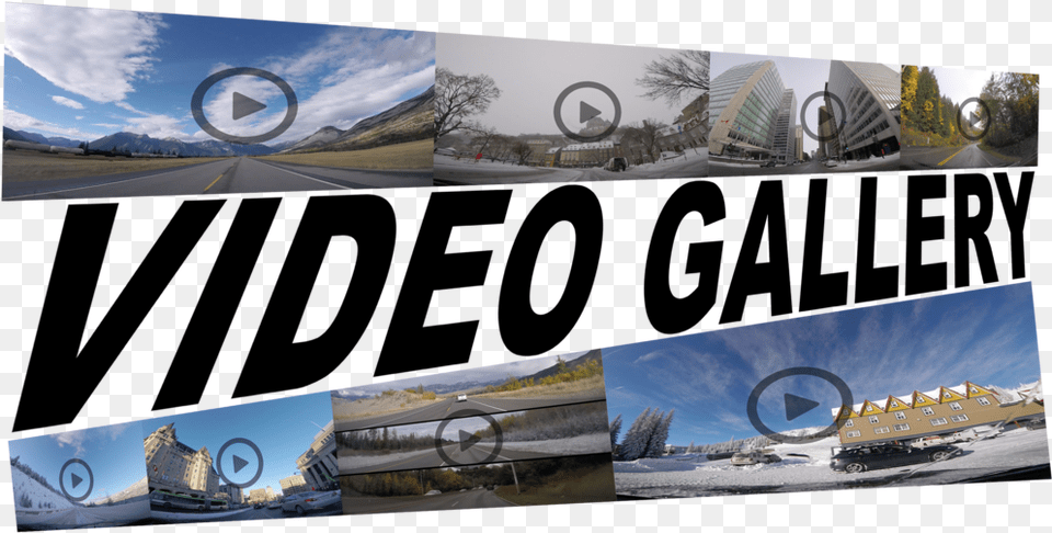 Video Alt Gallery Heading Banner, Collage, Road, Art, Machine Free Png Download