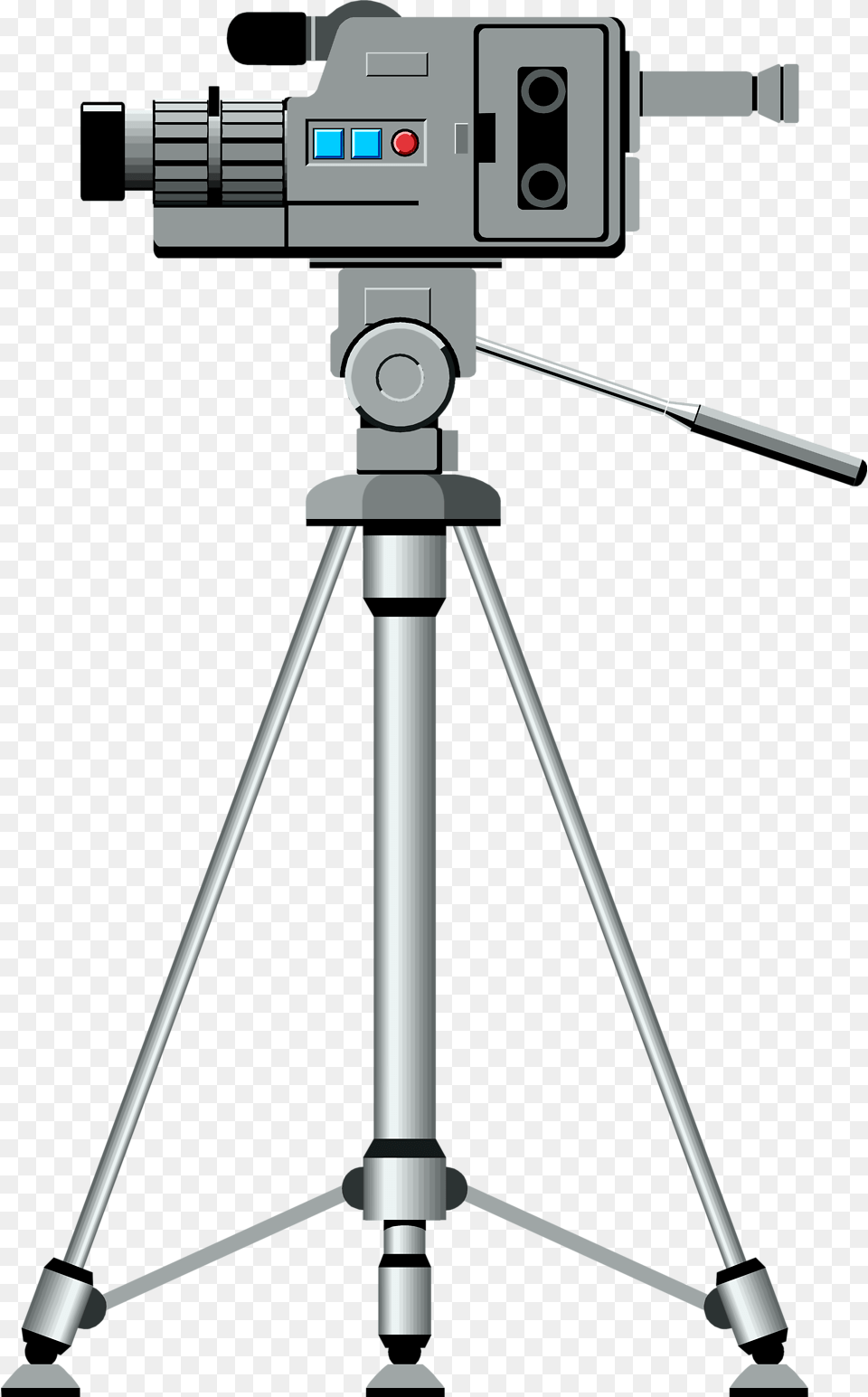 Video Camera Camera On Tripod Png