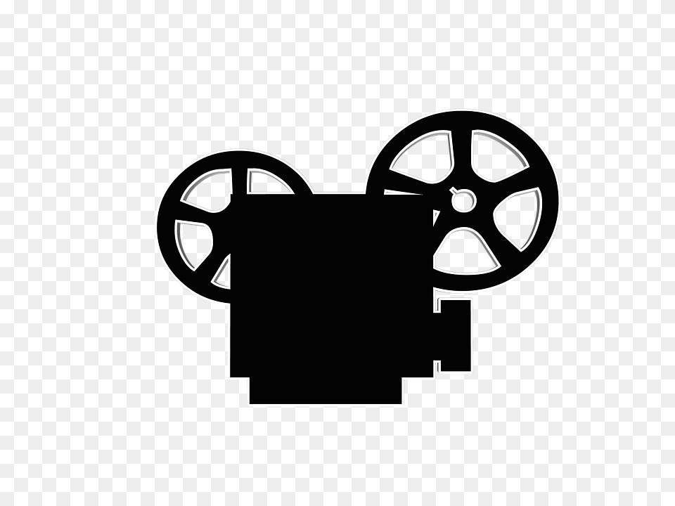 Video Camera Clipart Movie Screening, Stencil, Wheel, Machine, Vehicle Free Png