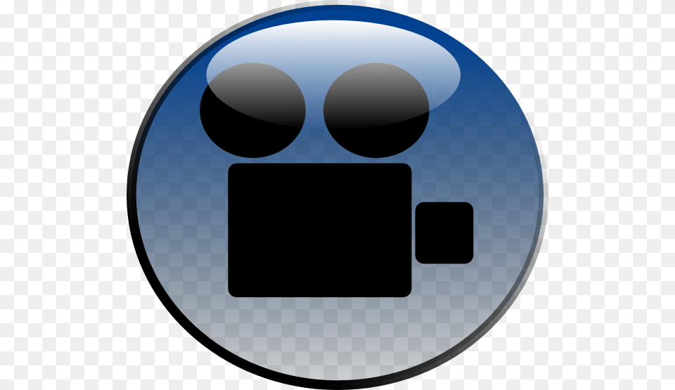 Video Camera Glossy Icon Clip Arts Download, Sphere, Disk Free Png