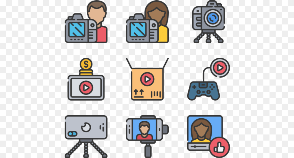 Video Camera Icon Packs Icon, Person, Face, Head, Electronics Png Image