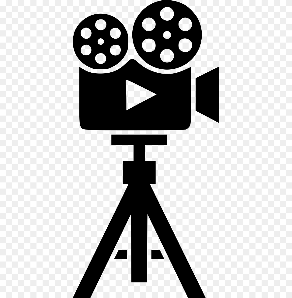 Video Camera On Tripod Icon, Stencil, Person Free Transparent Png