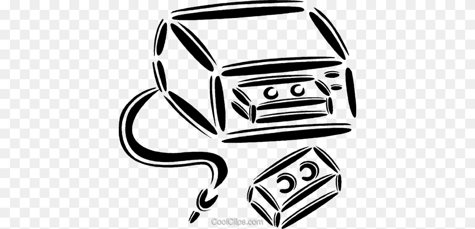 Video Cassette Player With Tapes Royalty Vector Clip Art, Accessories, Bag, Handbag, Animal Png Image
