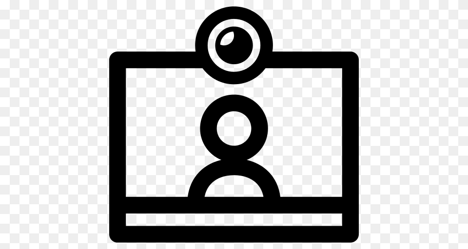 Video Chat Icon, Gray Free Png Download