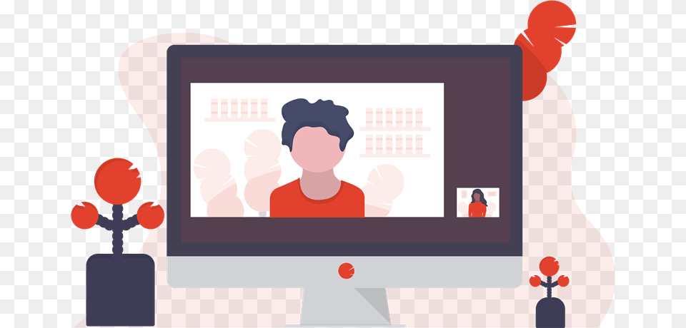 Video Chat Image For Site, Computer, Computer Hardware, Electronics, Screen Free Transparent Png