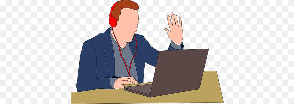 Video Conference Laptop, Computer, Electronics, Pc Free Png Download