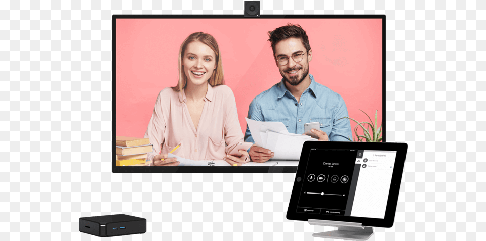 Video Conference Equipment Lifesize, Adult, Person, Woman, Hardware Free Transparent Png