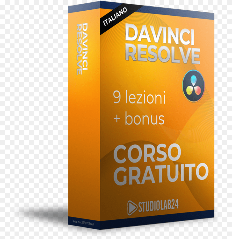 Video Corso Davinci Resolve In Italiano Vertical, Book, Publication, Box Png
