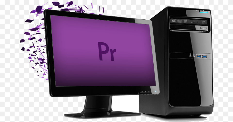Video Editing Workstation Adobe, Electronics, Computer, Pc, Desktop Png