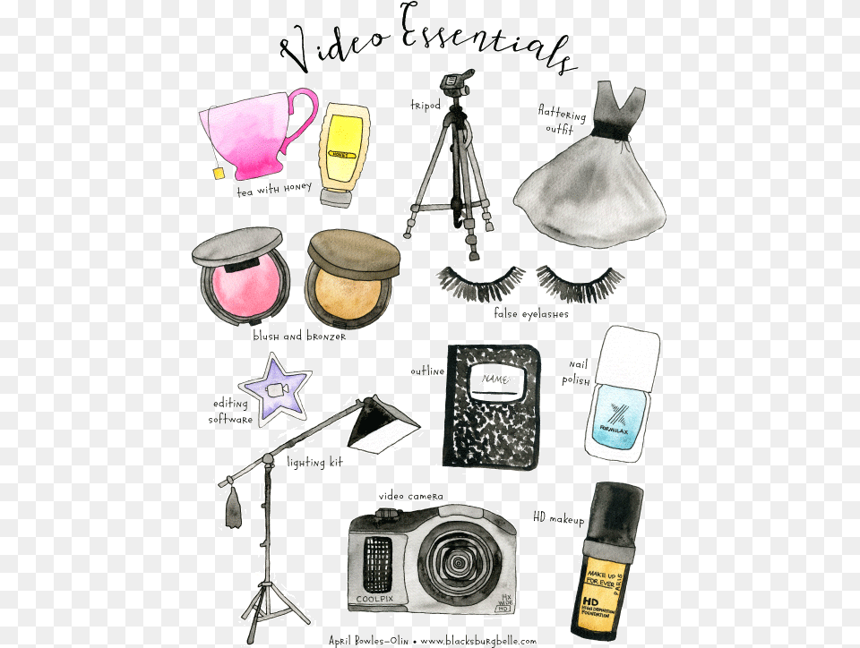 Video Essentials Print Sketch, Tripod, Animal, Bird Png Image