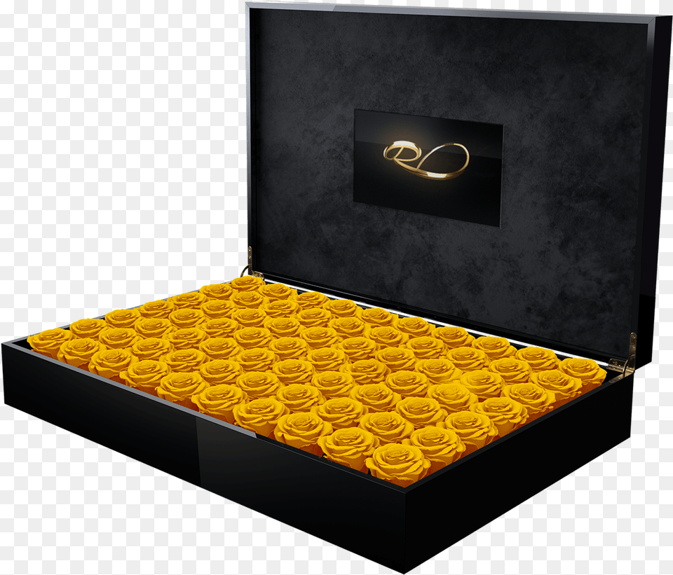 Video Flower Box Presidential With 70 Preserved Yellow Bed Frame, Treasure Free Png